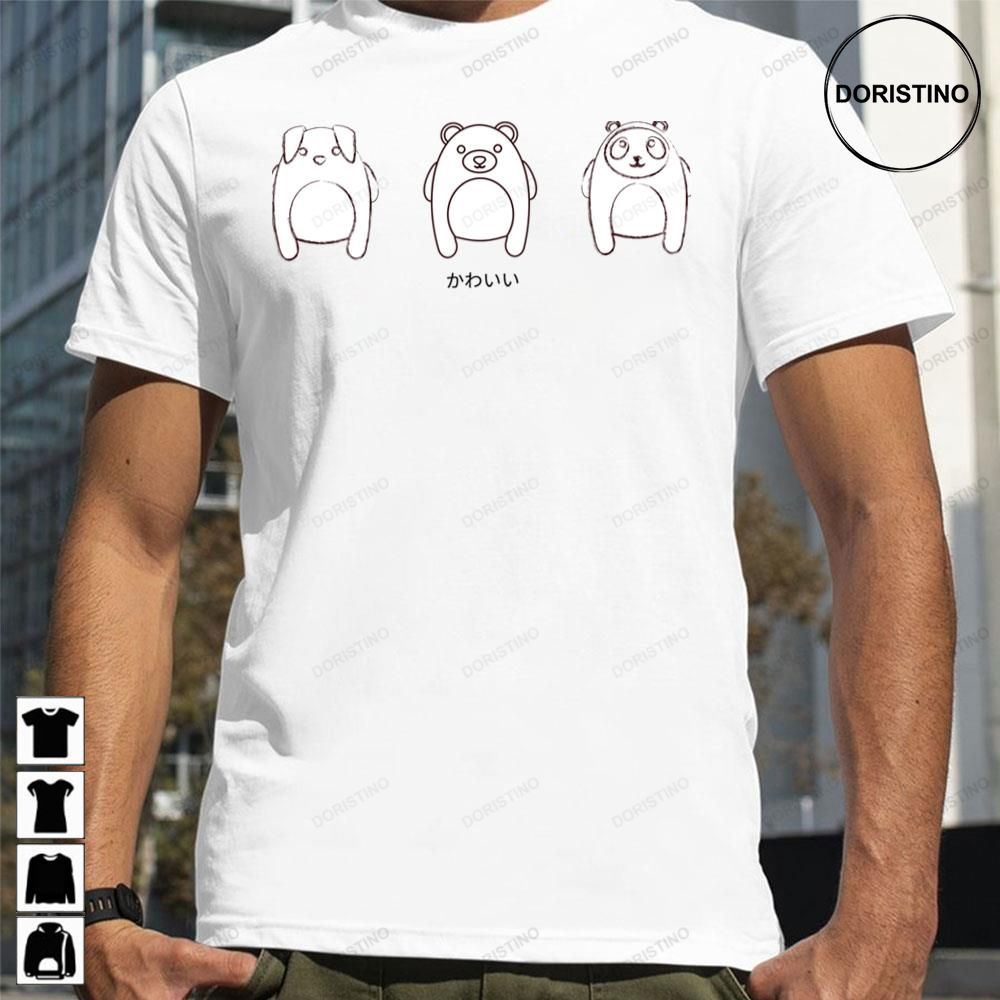 Kawaii Cute Dog Bear Panda Animal Artwork Awesome Shirts